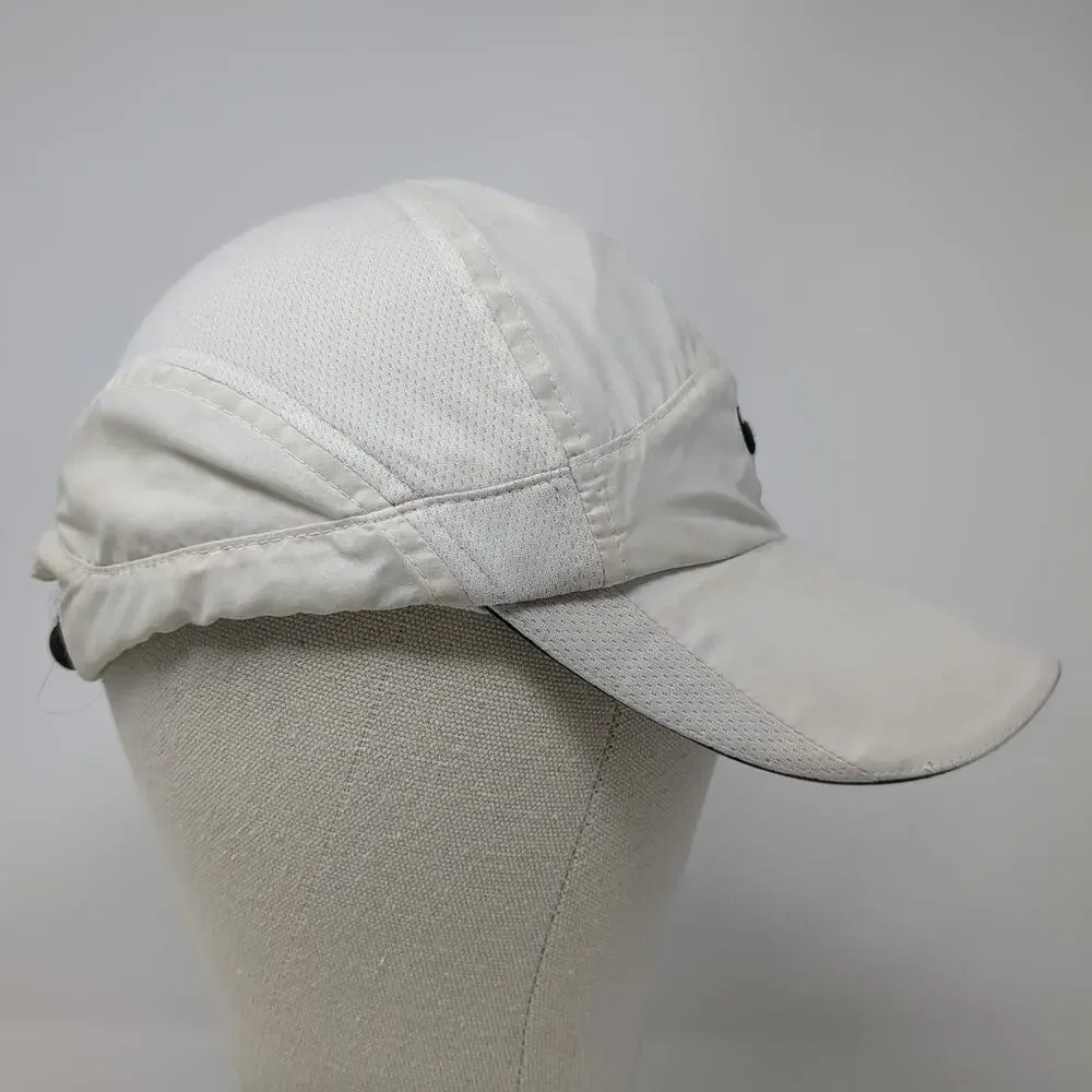Nike Baseball Cap White One Size Dri-Fit Mesh Reflective Strapback Running Hat